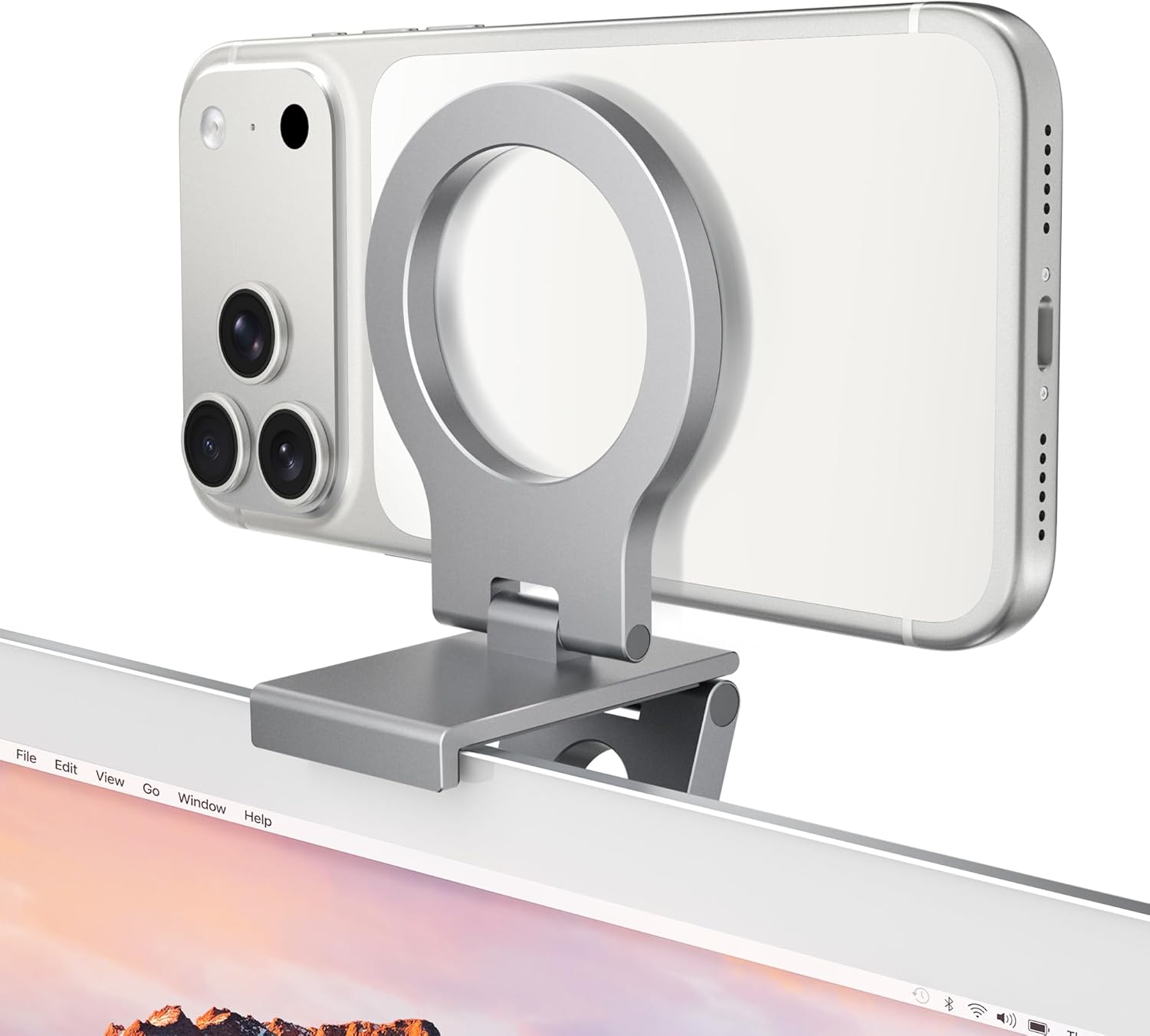 Monitor Stand - Magnetic Monitor Mount for iPhone Webcam