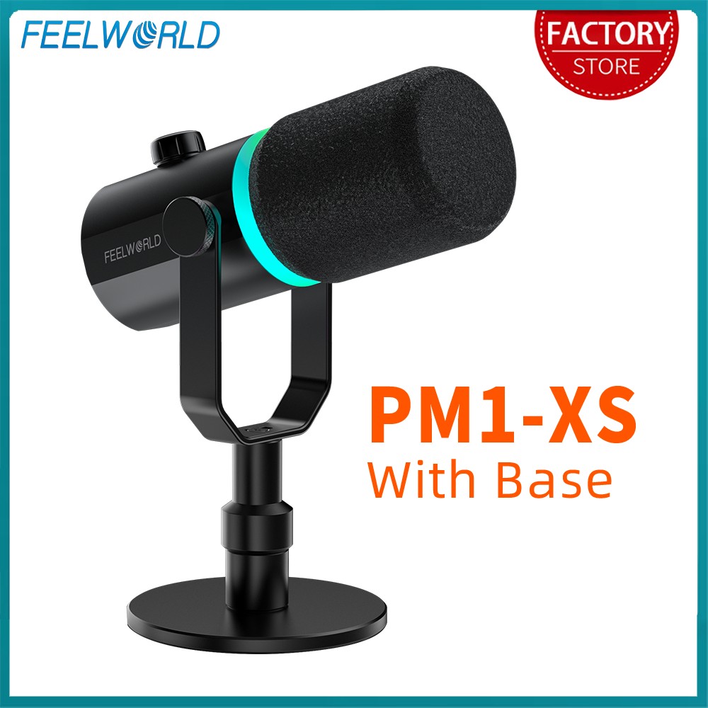 Gaming Microphone - FEELWORLD PM1-XS XLR USB Dynamic Microphone