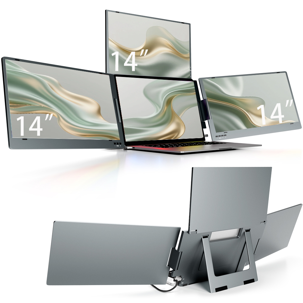 Monitor Stand - Brand New 2025 Portable Triple Monitor