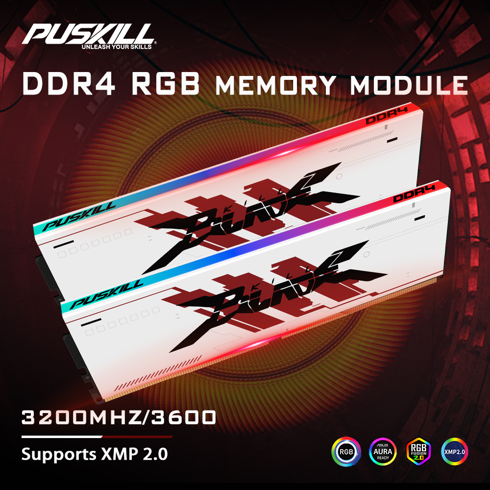 PUSKILL RGB DDR4 Memoria RAM 8 - Pc Gaming Ddr4 のレビューと価格