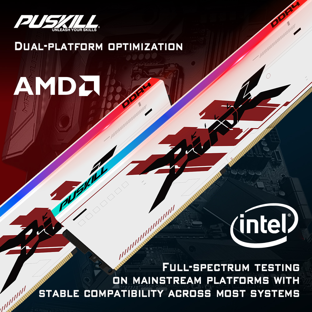 PUSKILL RGB DDR4 Memoria RAM 8 - Pc Gaming Ddr4 のレビューと価格
