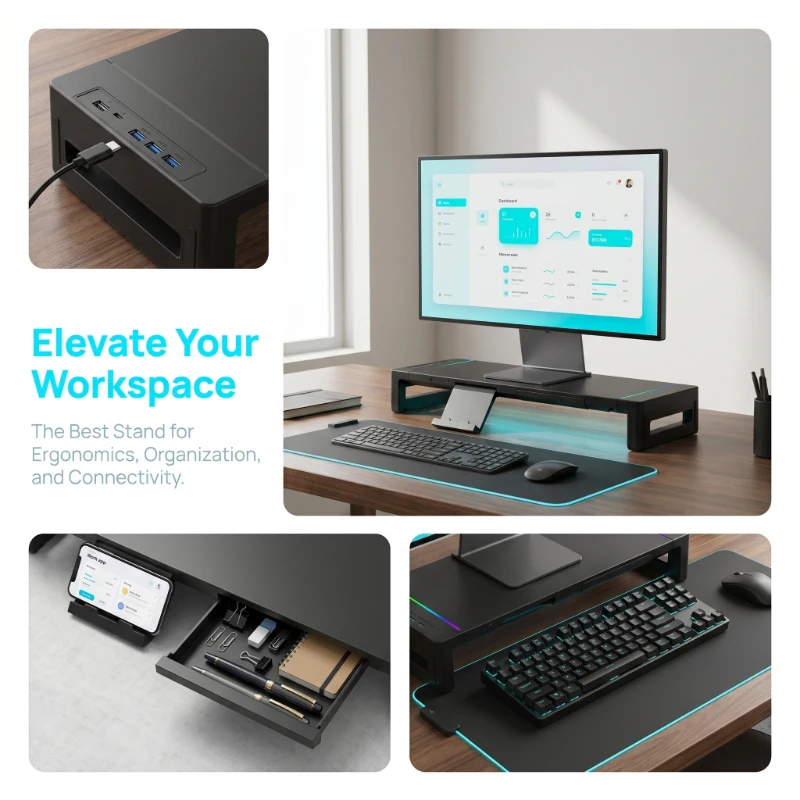 Monitor Stand Riser, With Fold - Monitor Stand のレビューと価格