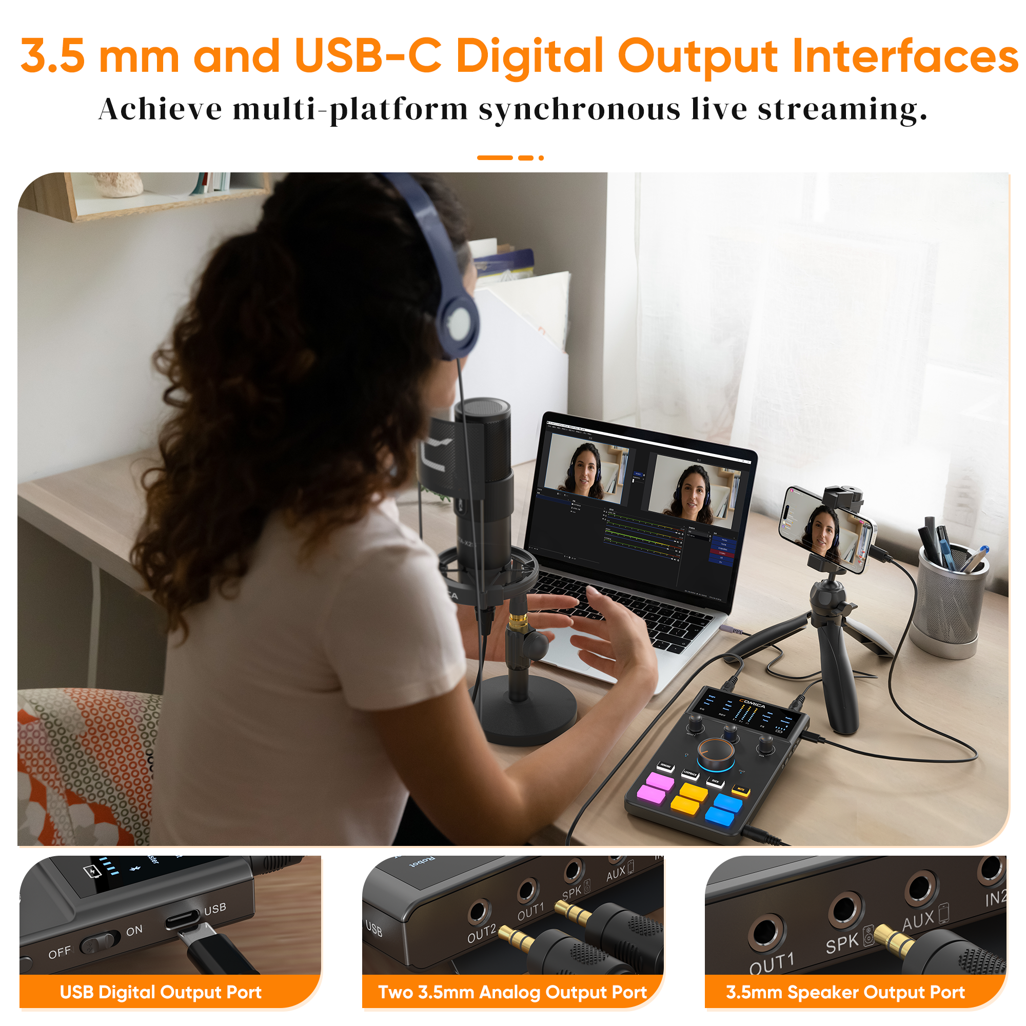 ADCaster C1 Audio Interface, B - Gaming Microphone のレビューと価格