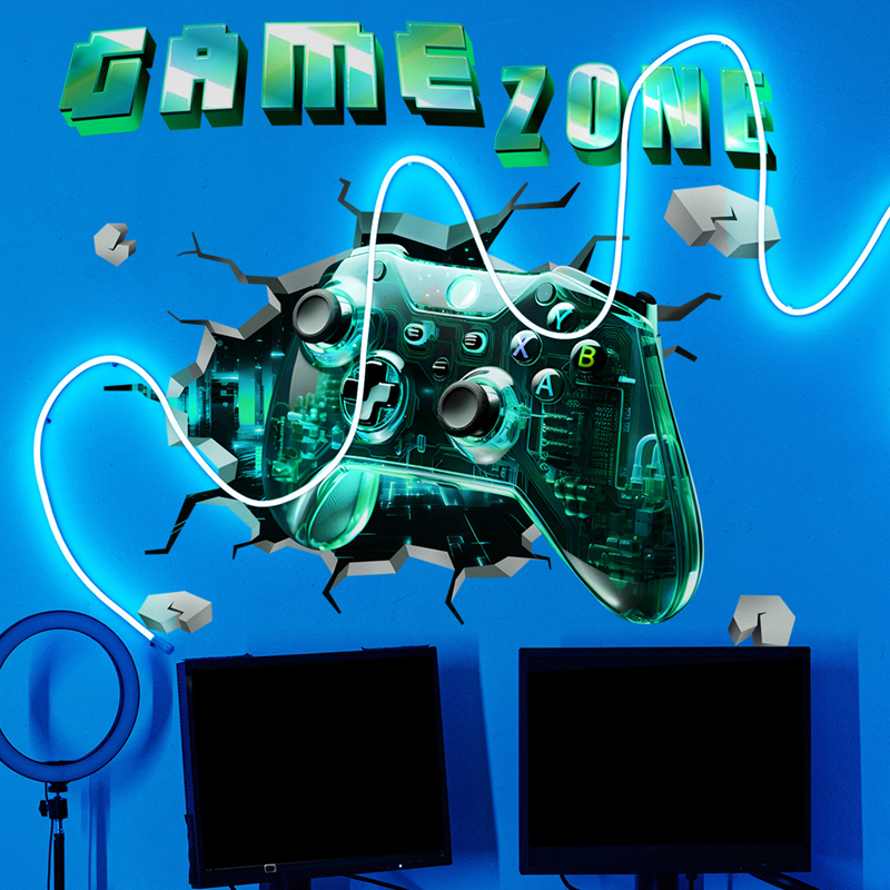 Game Zone Gaming Mural Broken  - Pc Gaming Quotes のレビューと価格