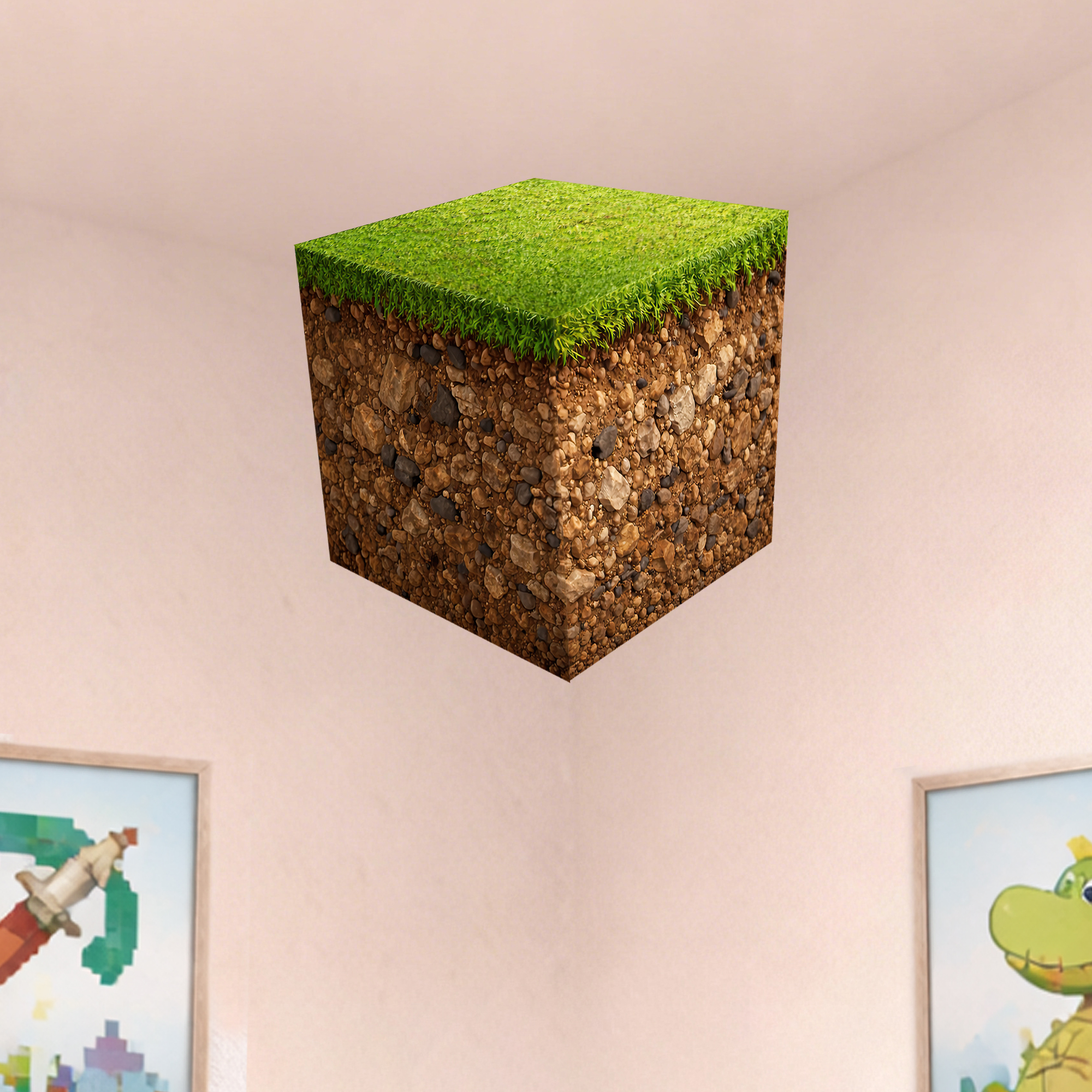 Realistic 3D Grass Cube Wall D - Pc Gaming Quotes のレビューと価格
