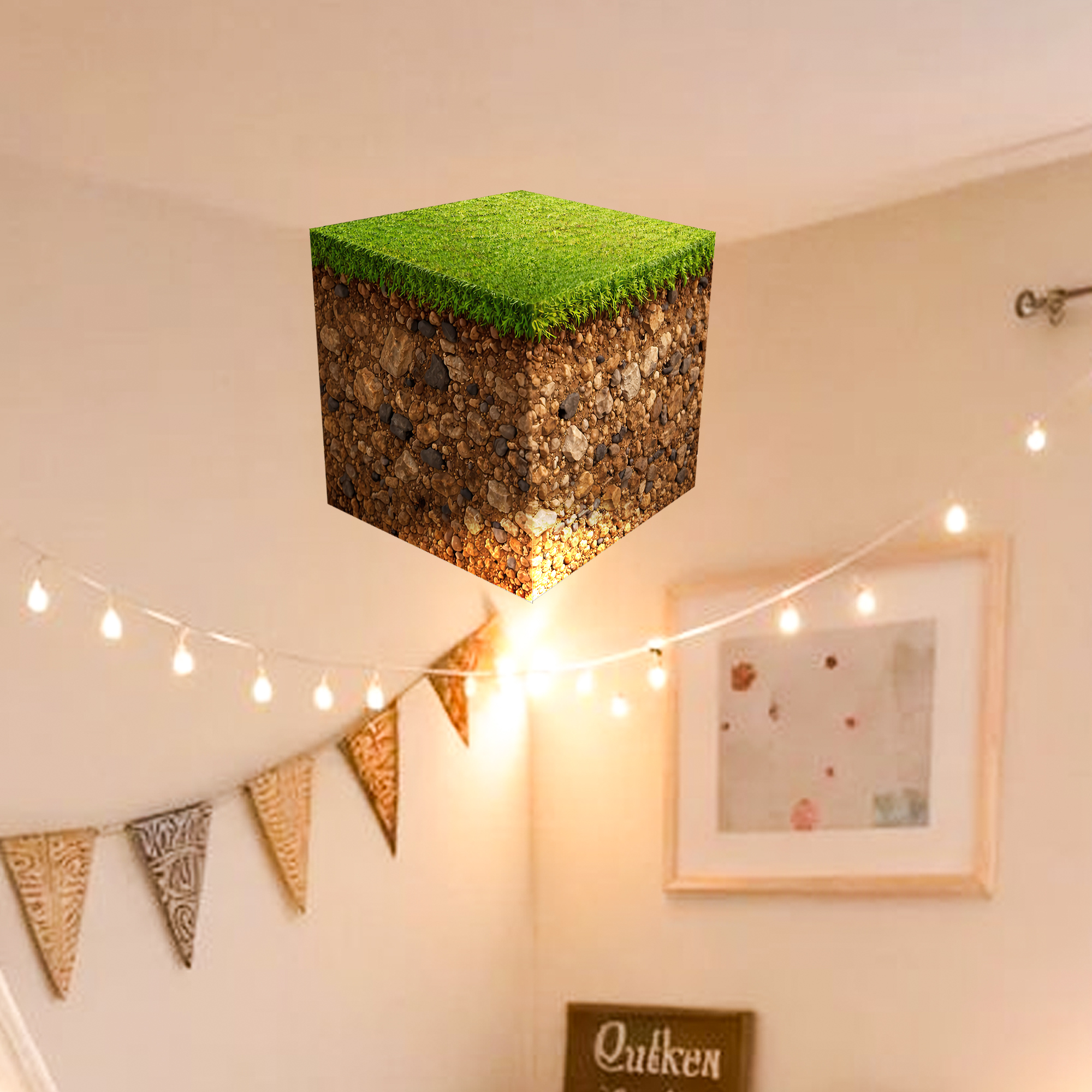 Realistic 3D Grass Cube Wall D - Pc Gaming Quotes のレビューと価格