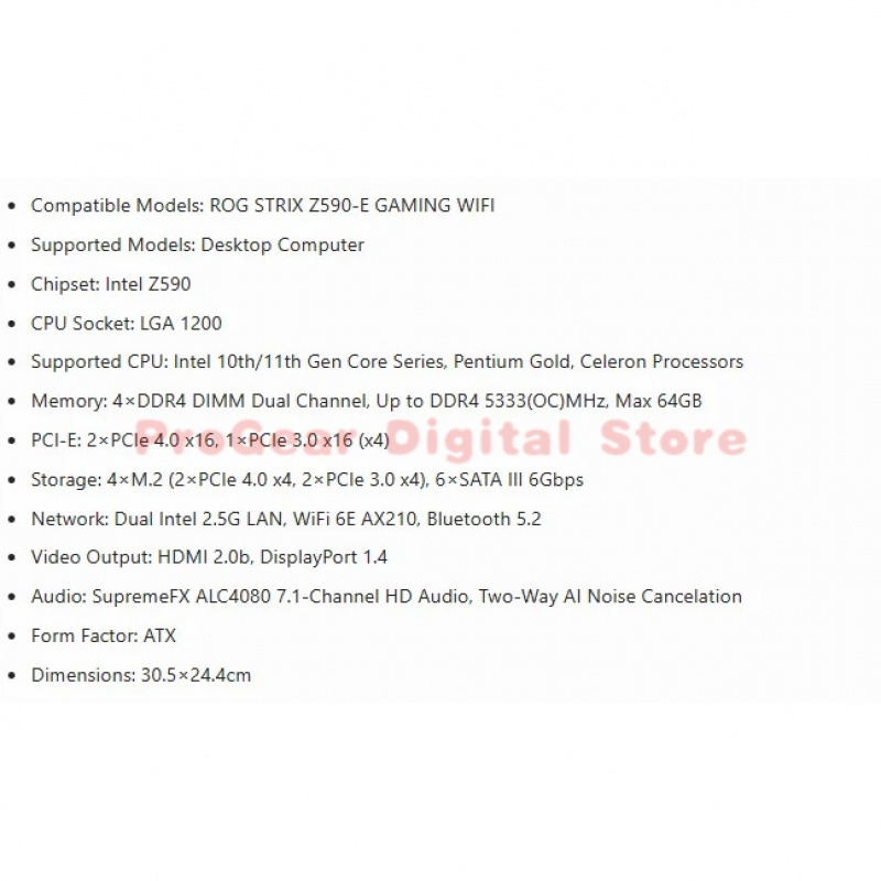 for ASUS ROG STRIX Z590-E GAMI - Pc Gaming Intel Core I5 のレビューと価格