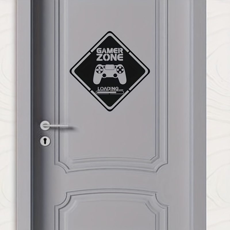 1pc Gamer Zone Door Decal Wall - Pc Gaming Quotes のレビューと価格