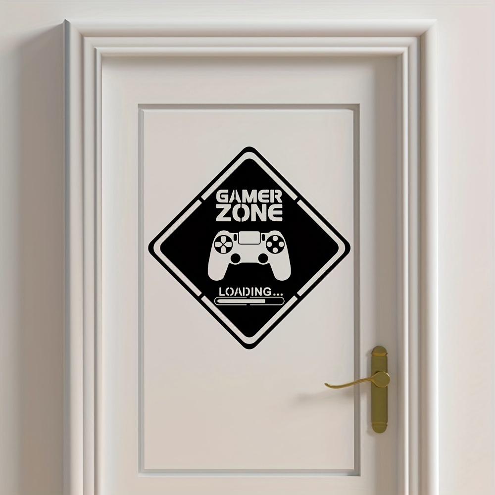 1pc Gamer Zone Door Decal Wall - Pc Gaming Quotes のレビューと価格