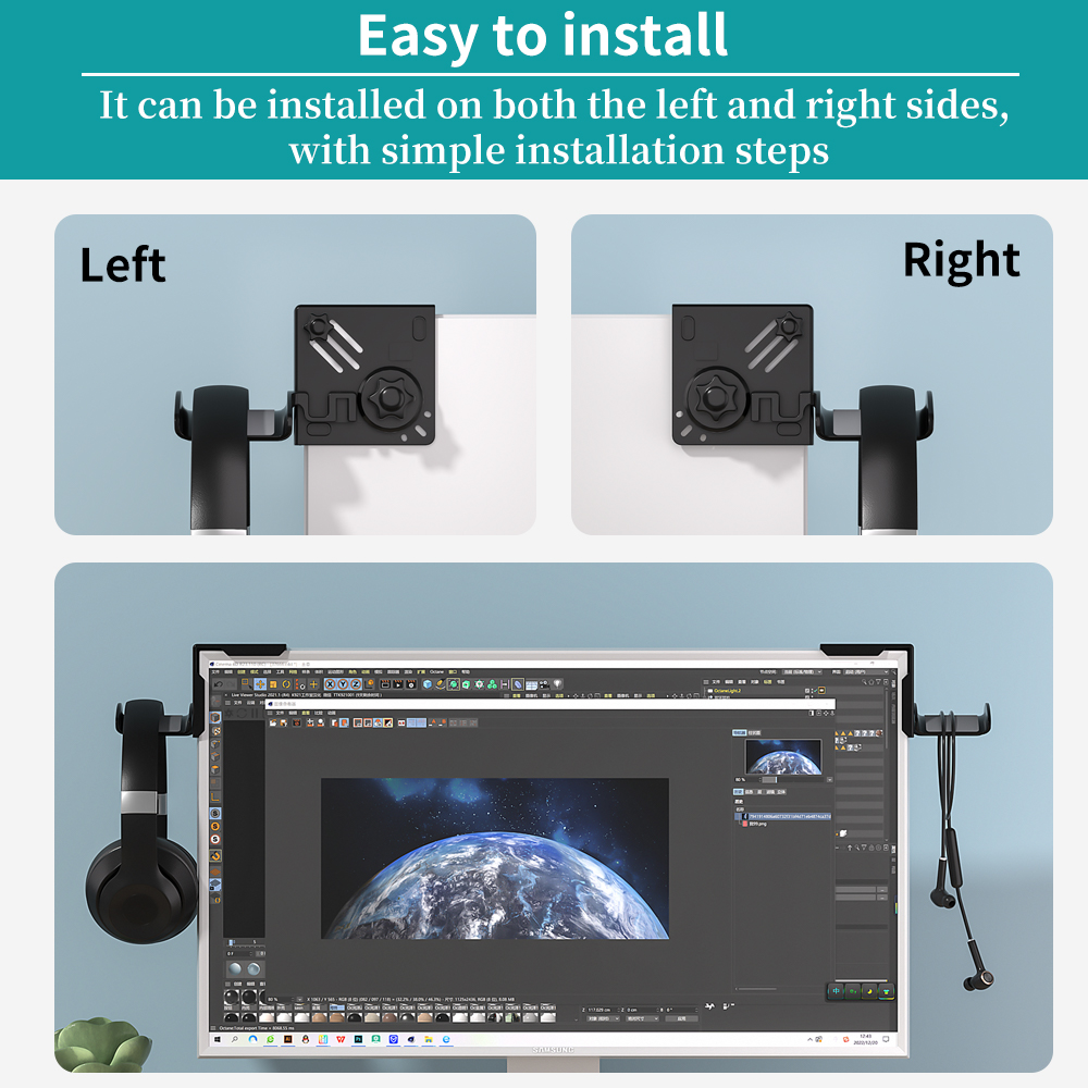 Monitor Headphone Stand Plasti - Monitor Stand のレビューと価格