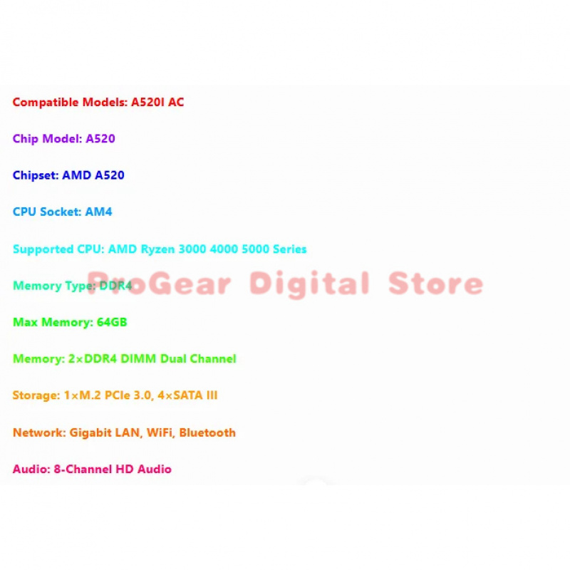 for Gigabyte A520I AC AM4 DDR4 - Pc Gaming Intel Core I5 のレビューと価格