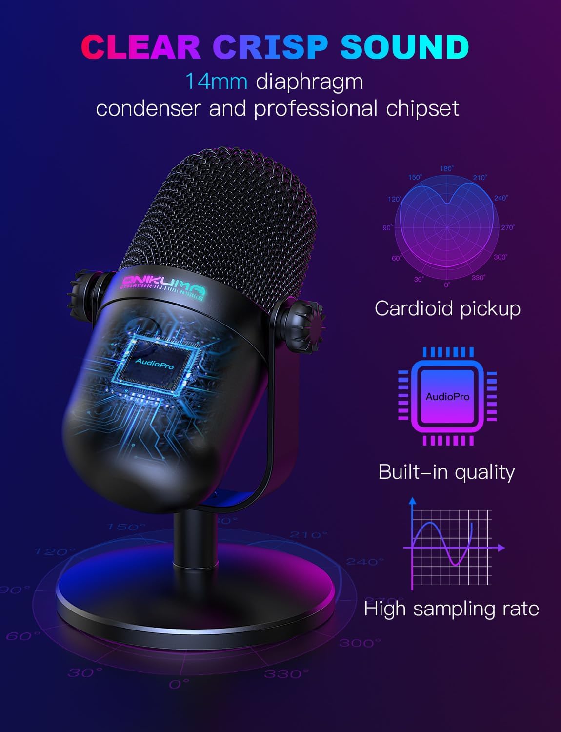 USB Gaming Microphone With Noi - Gaming Microphone のレビューと価格